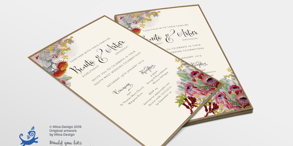 Wedding Invite for Benita & Artur
